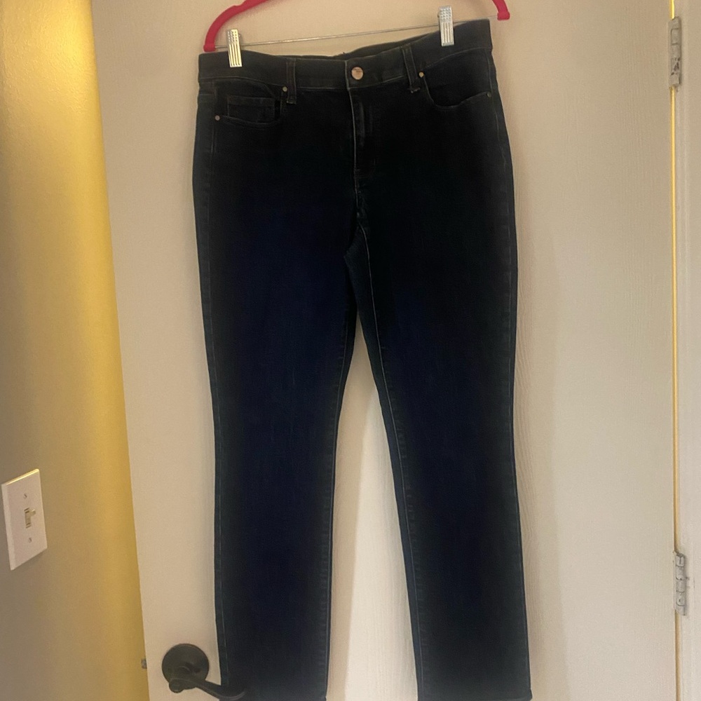 Dkny Black Straight Leg Jeans Classic Style